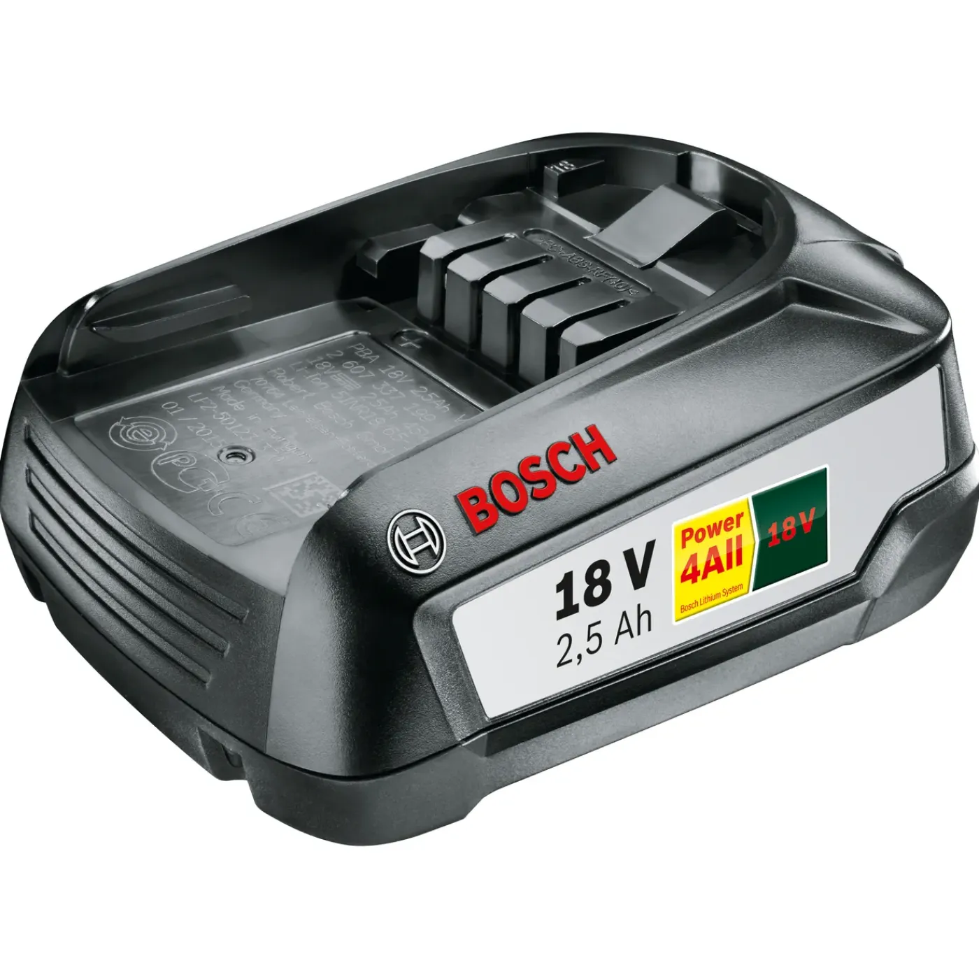 Bosch Batterij Power For All PBA 18V 2,5Ah - Lithium-Ion - 18V - 2,5Ah - oplaadbaar