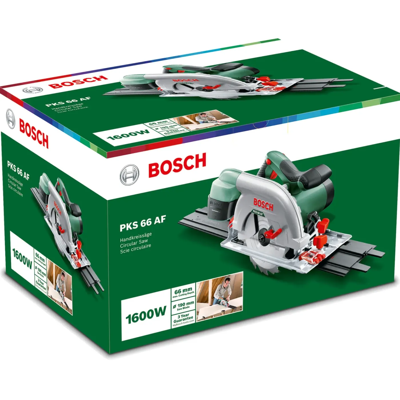 Bosch Cirkelzaag PKS 66 AF - 1600W - 66mm - Speedline Wood 160mm