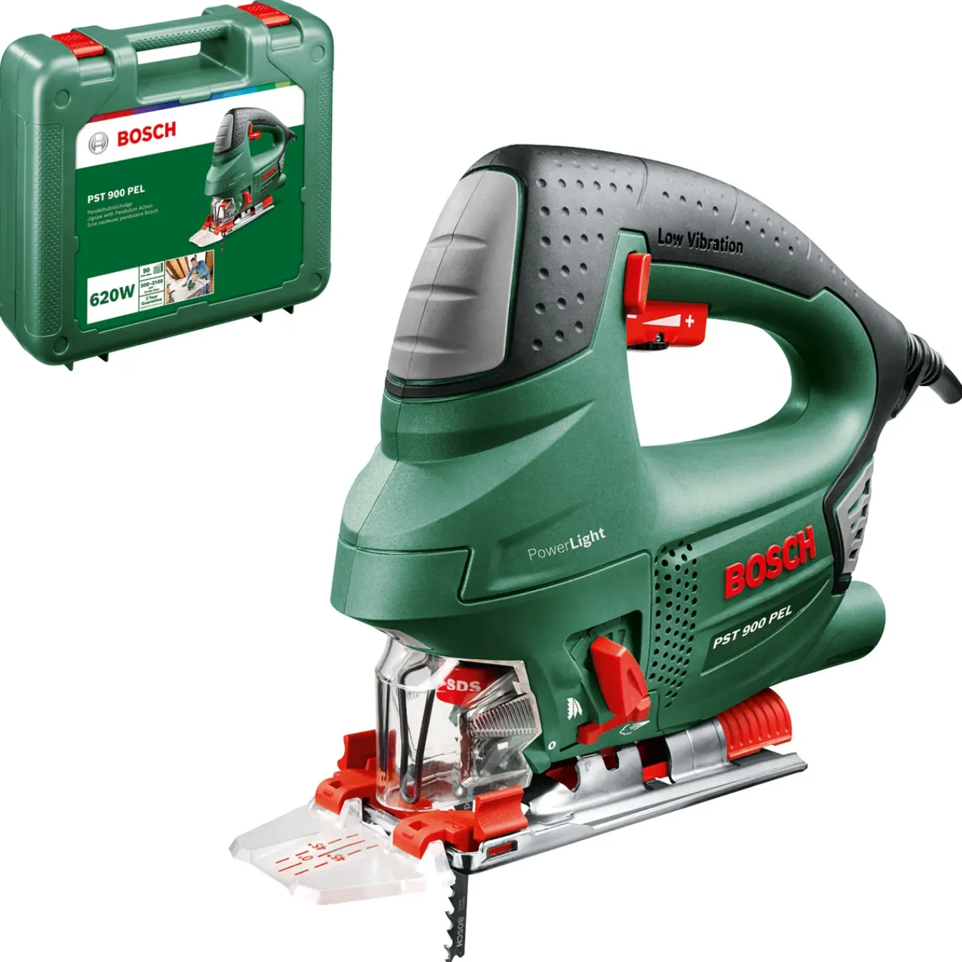 Bosch Decoupeerzaag PST 900 PEL - 620W Gesnoerd - Koolborstelloze motor - Pendelfunctie
