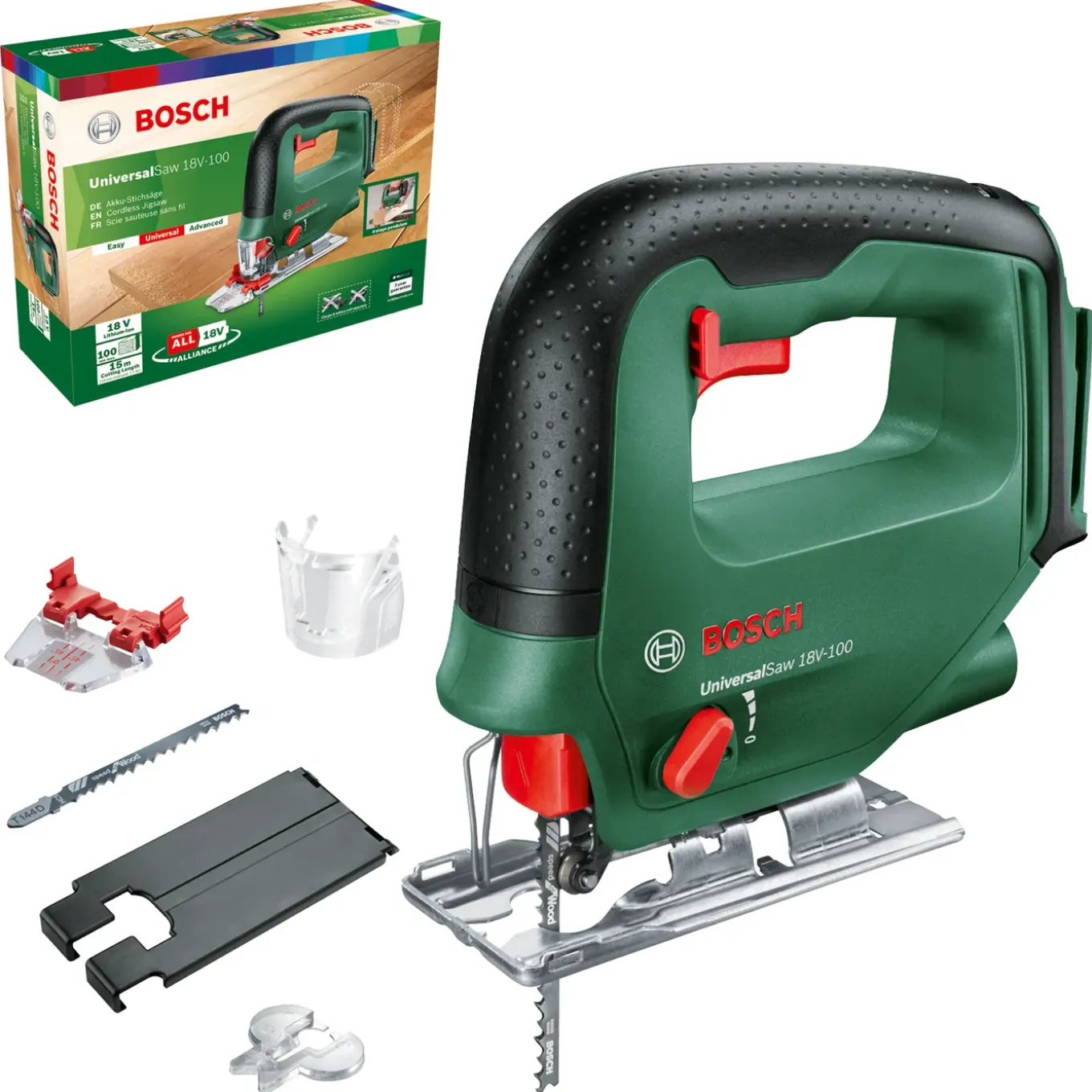 Bosch Decoupeerzaag UniversalSaw 18V-100 - 18V Accu (zonder accu) - Pendelfunctie - Variabele snelheid