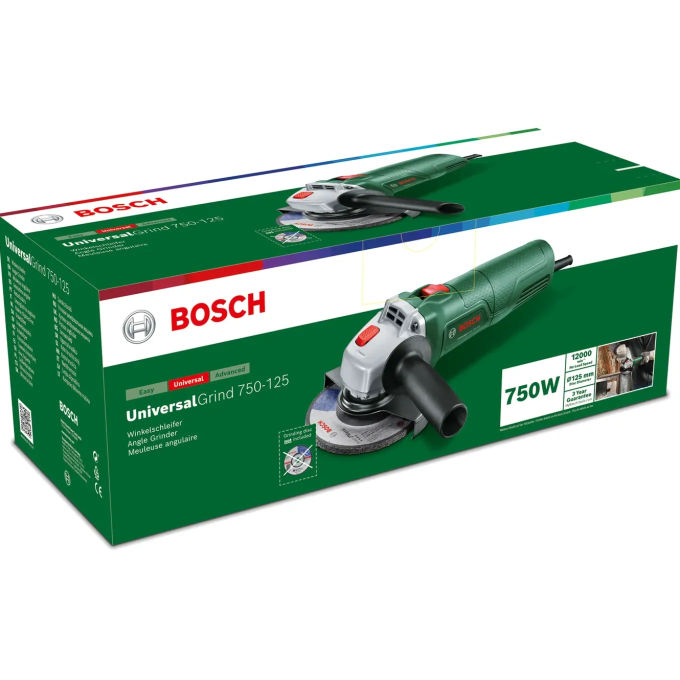 Bosch Haakse slijper UniversalGrind 750-125 - 750W 125 mm
