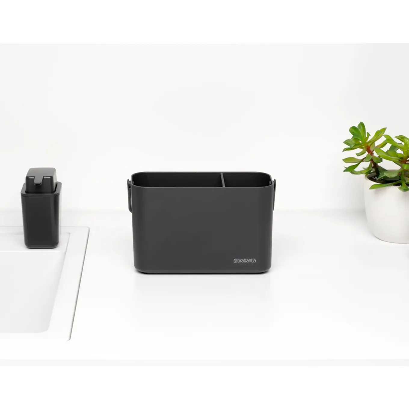 Brabantia - Aanrecht Organizer Met Vaatdoekhouder - Dark Grey