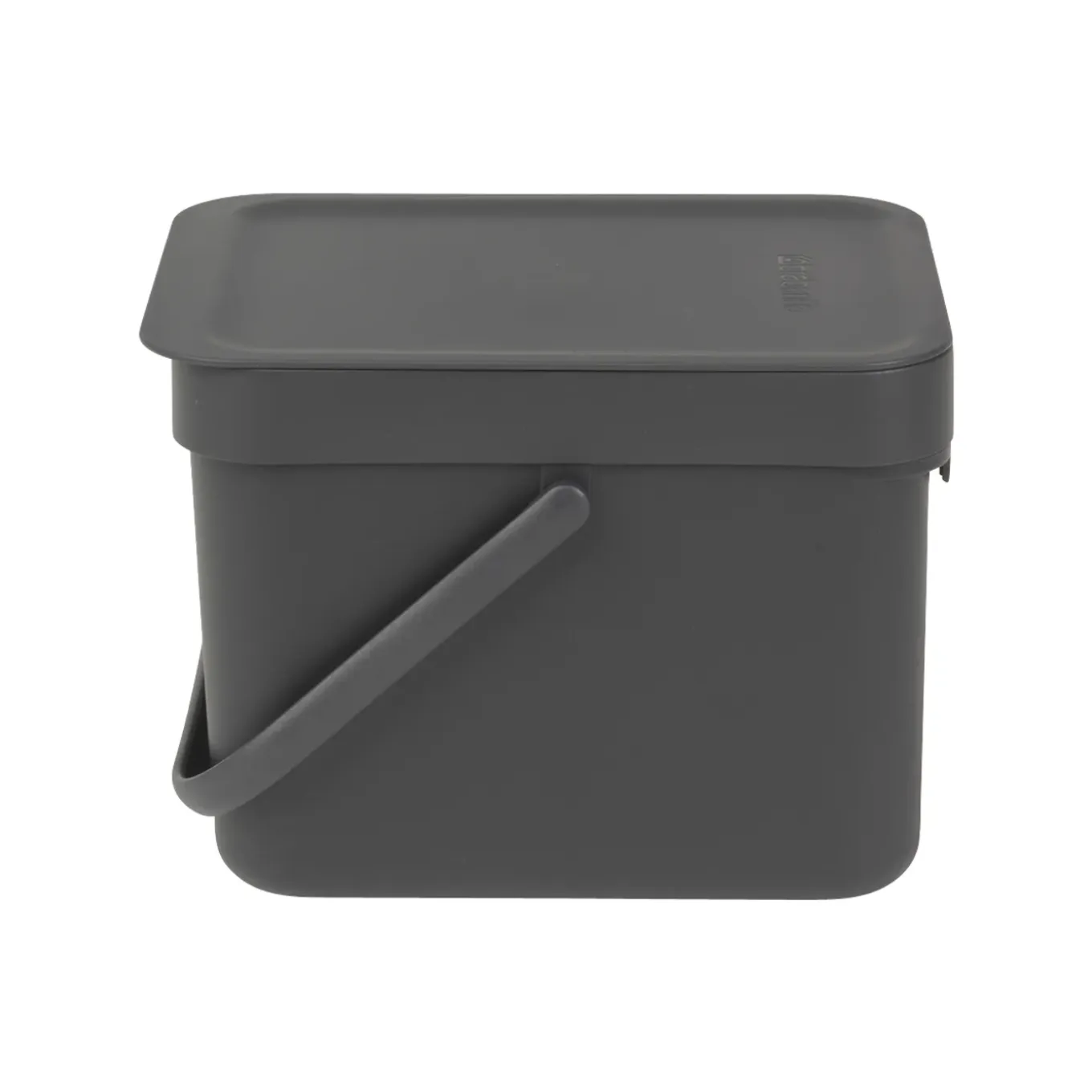 Brabantia Afvalbak Sort & Go - Kunststof - Donkergrijs - 20x24.5x18.1cm - 6L