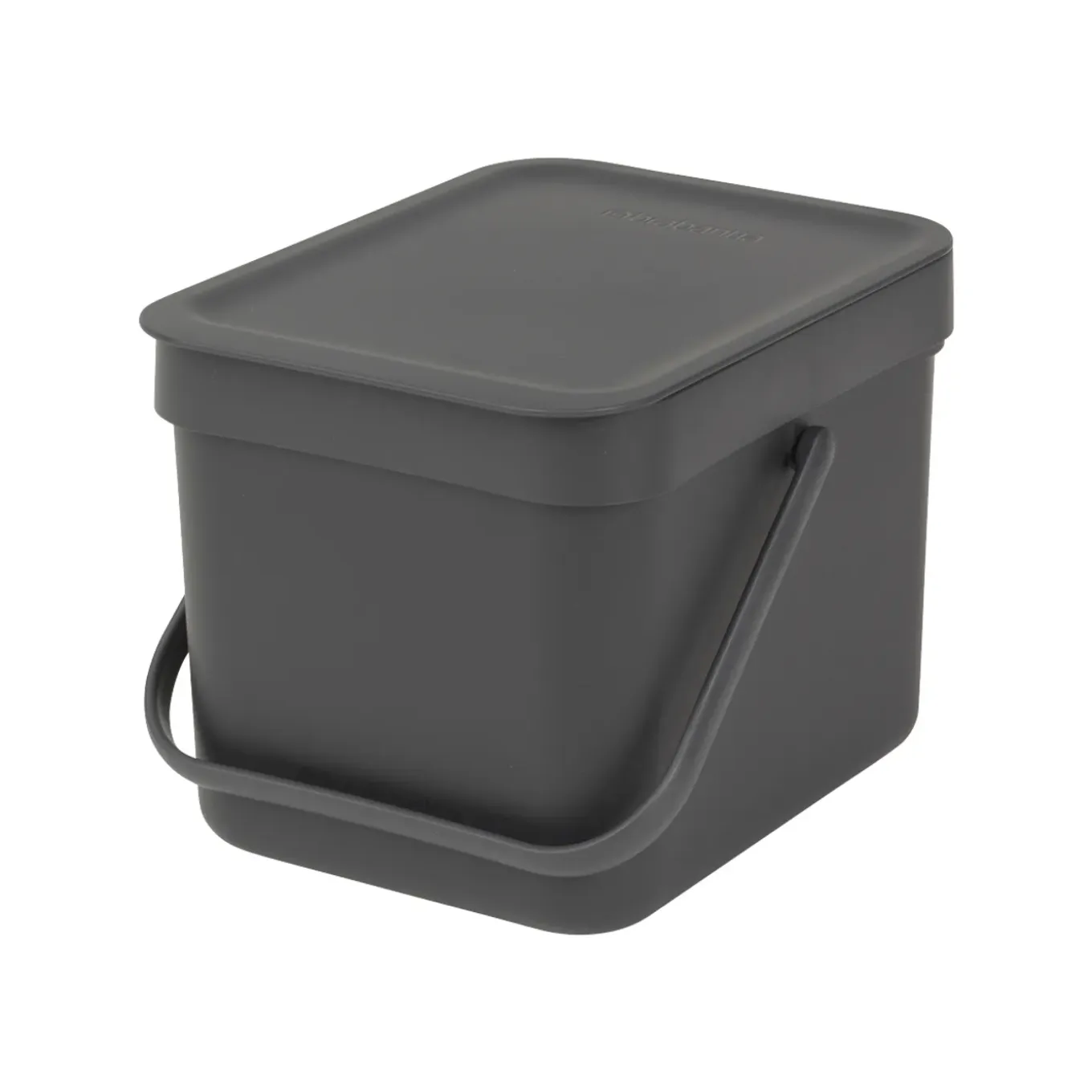 Brabantia Afvalbak Sort & Go - Kunststof - Donkergrijs - 20x24.5x18.1cm - 6L