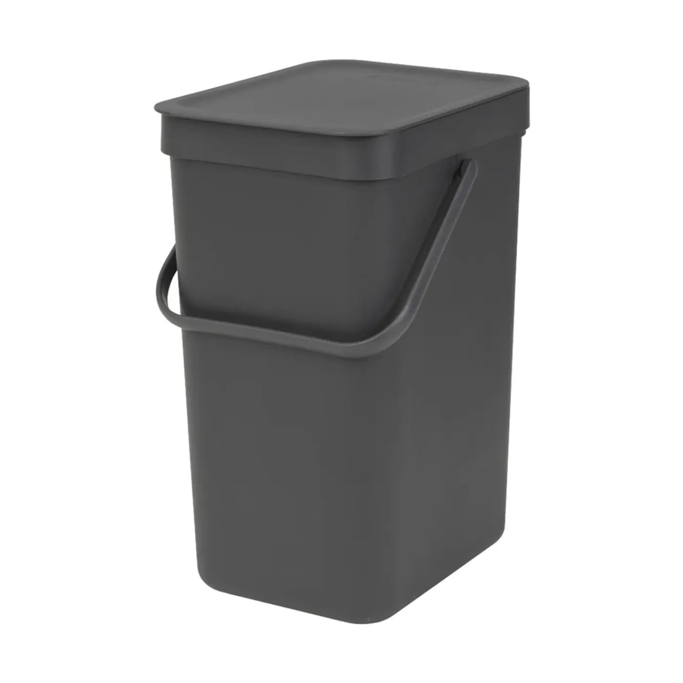 Brabantia Afvalbak Sort & Go - Kunststof - Donkergrijs - 20x24.9x35.1cm - 12L