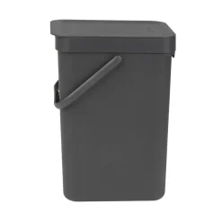 Brabantia Afvalbak Sort & Go - Kunststof - Donkergrijs - 20x24.9x35.1cm - 12L