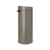 Brabantia Afvalbak Touch Bin - Staal - Platinum - 29.5x32x72cm - 30L