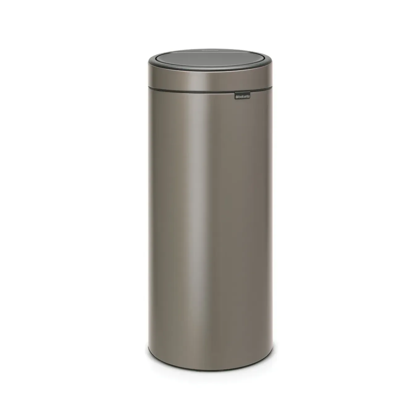 Brabantia Afvalbak Touch Bin - Staal - Platinum - 29.5x32x72cm - 30L