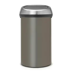 Brabantia Afvalbak Touch Bin - Staal - Platinum - 40x40x71cm - 60L