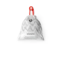 Brabantia afvalzak PerfectFit B wit 5L 20 stuks