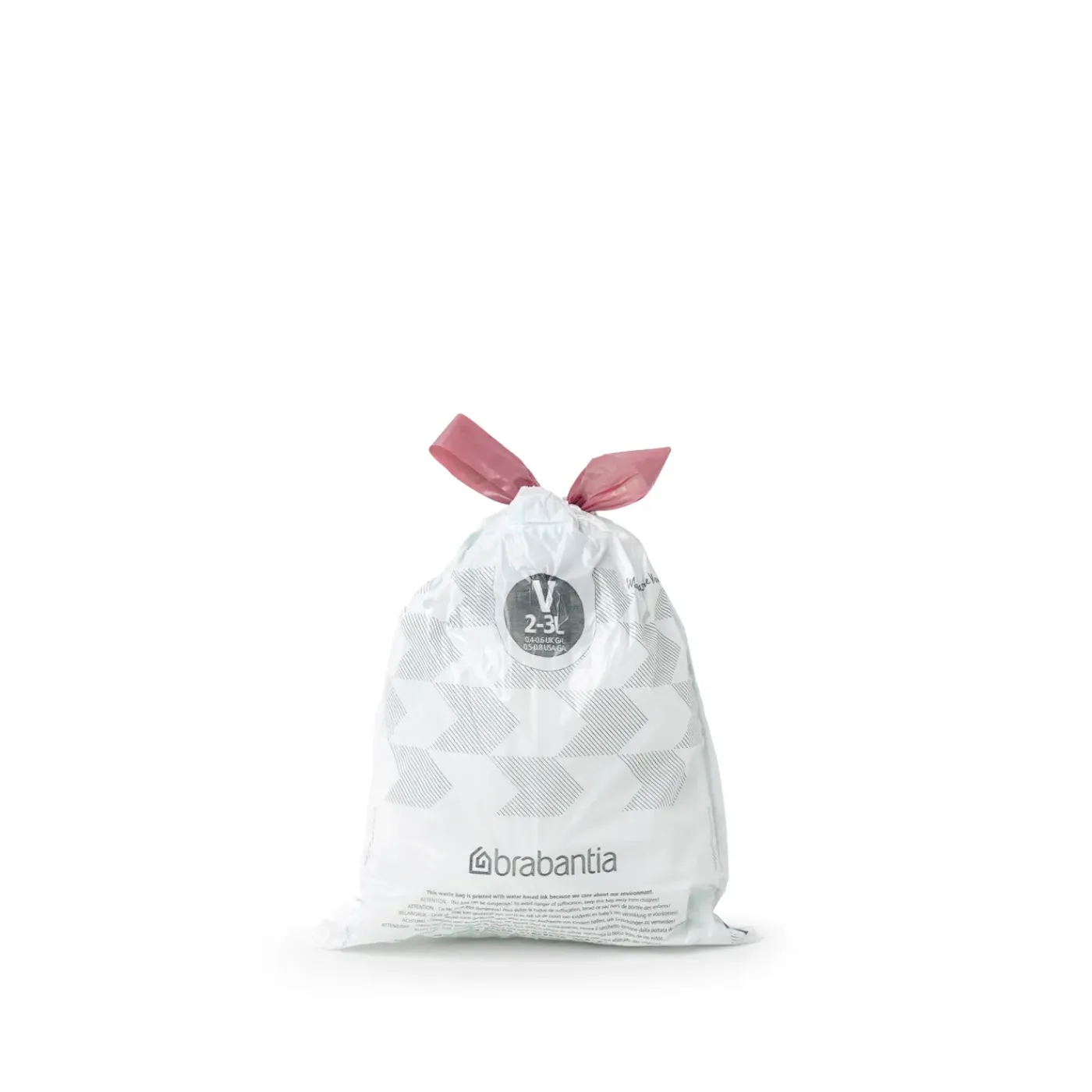 Brabantia afvalzak PerfectFit V wit 3L 20 stuks