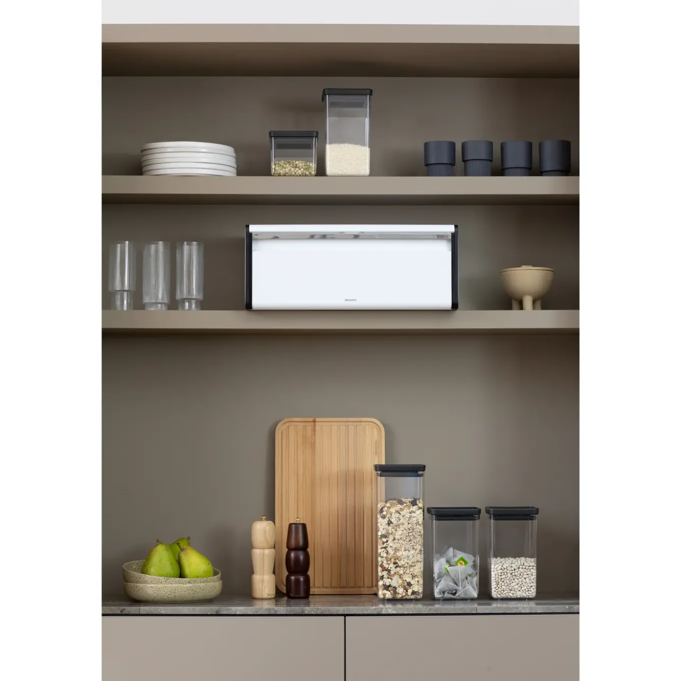 Brabantia - Broodtrommel Met Klepdeksel - White