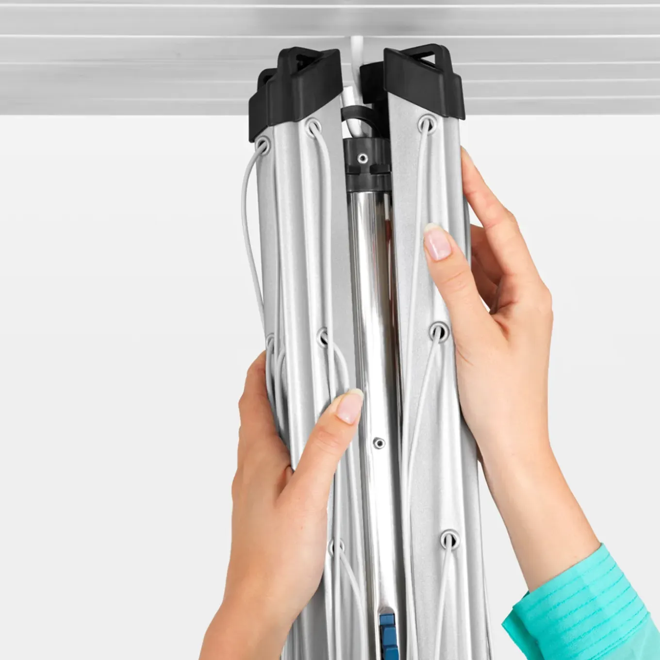 Brabantia - Droogmolen 40 meter met metalen grondanker - Topspinner - Staal - Metallic Grey