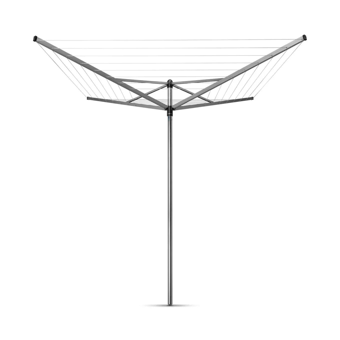 Brabantia - Droogmolen 40 meter met metalen grondanker - Topspinner - Staal - Metallic Grey