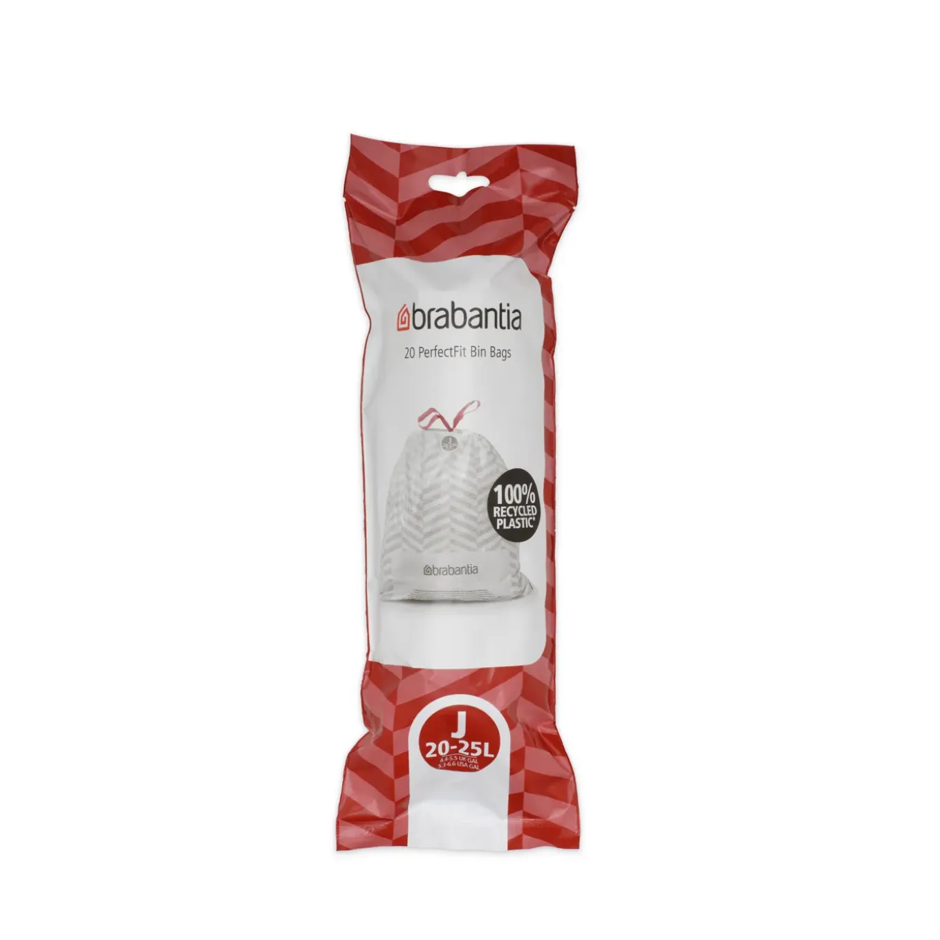 Brabantia PerfectFit Afvalzak met trekbandsluiting - 20/25 l - Code J - 20 stuks