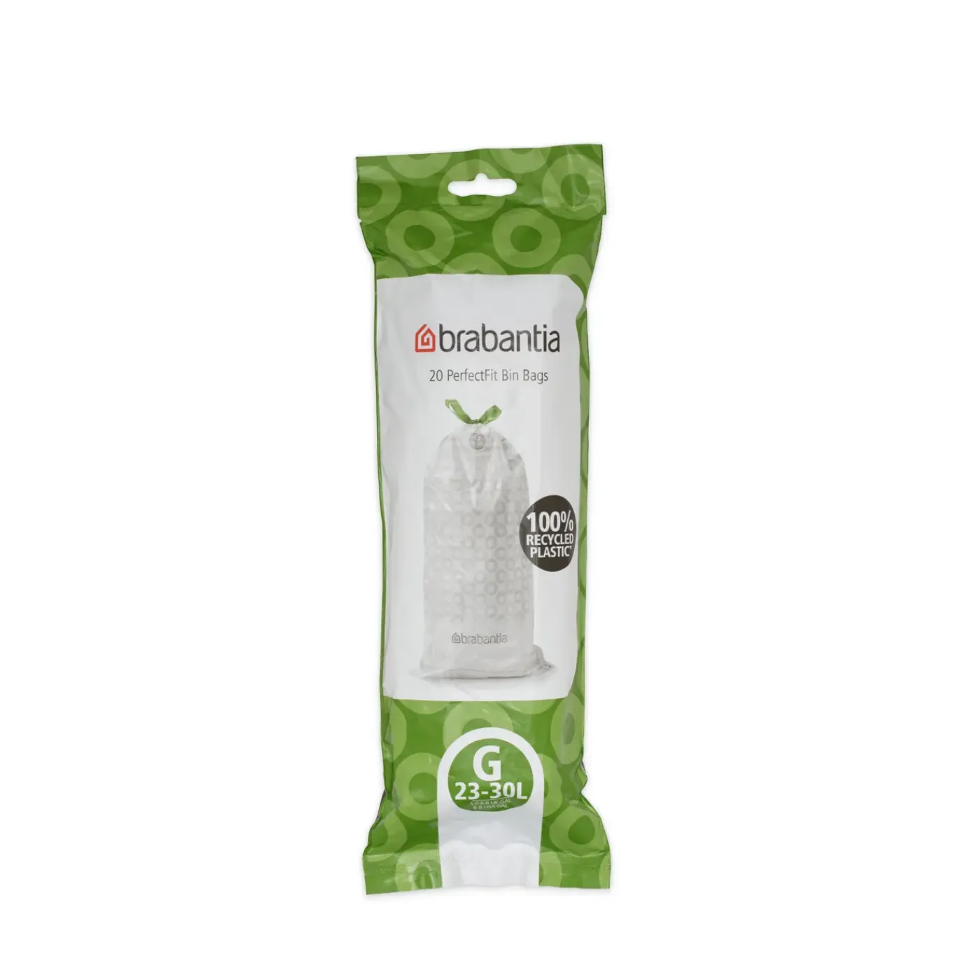 Brabantia Perfect Fit Afvalzak met trekbandsluiting - 23/30 l - Code G - 20 stuks