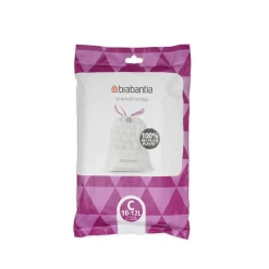 Brabantia PerfectFit afvalzak met trekbandsluiting code C 10-12L 40 stuks per dispenserverpakking