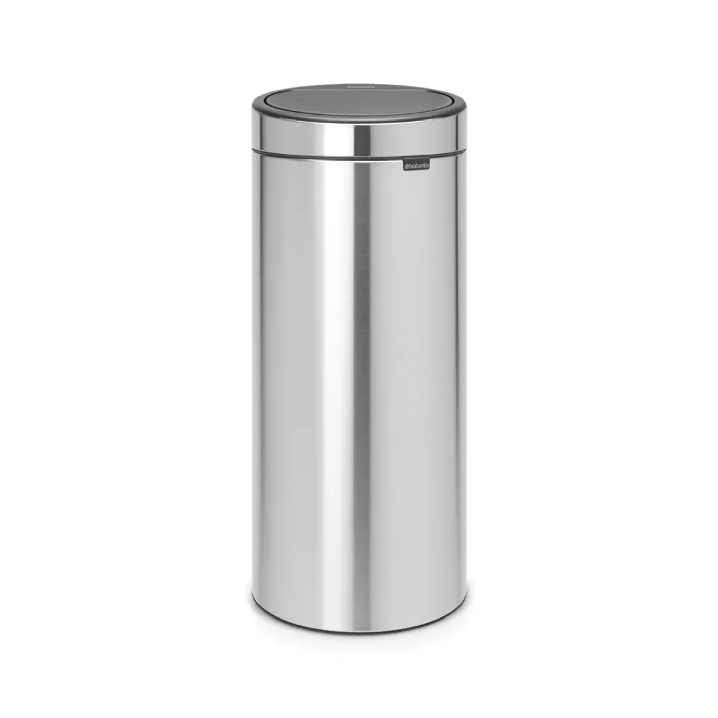 Brabantia Prullenbak Touch Bin - Staal - Matt Steel - 29.5x32x72cm - 30L