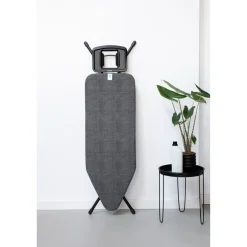 Brabantia - Strijkplankhoes - 124x45 - Maat C - 8 mm foam - Denim Black