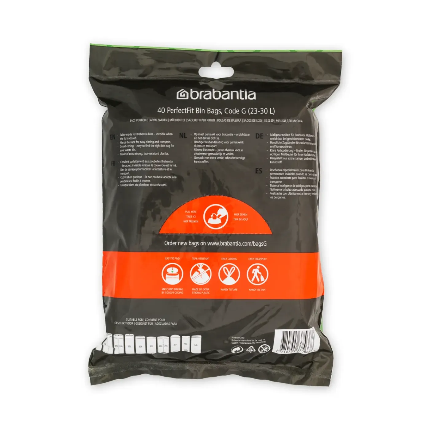 Brabantia vuilniszakken PerfectFit 30L