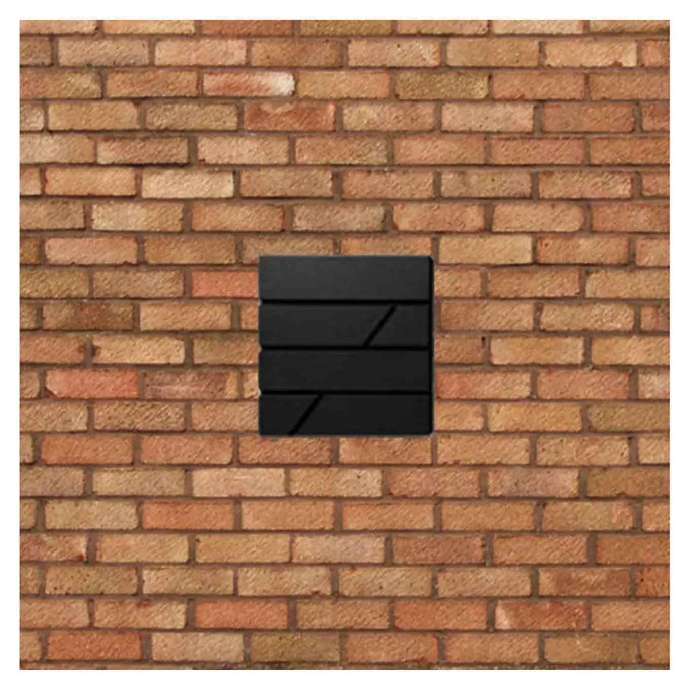 Brasq Brievenbus Hangend Zwart Rvs – Wandbrievenbus - Slot - Krantenvak - Montagemateriaal, Sleutels