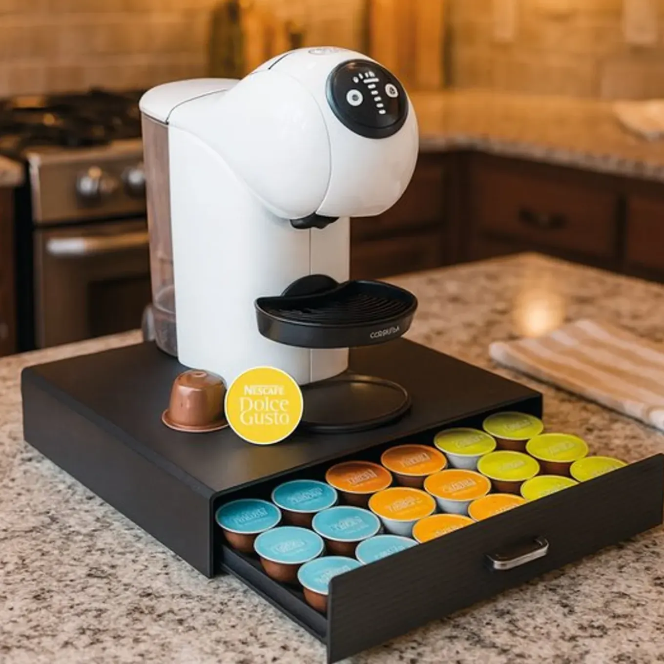 Brasq Capsulehouder Dulce Gusto - Opbergbox Met Lade - 30 Cups
