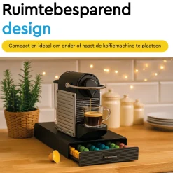 Brasq Capsulehouder Nespresso - Opbergbox Met Lade - 50 Cups