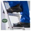 Brasq Huishoudtrap 4 Treden – Keukentrap Inklapbaar Aluminium – Antislip - Ladder - Trap Zilver