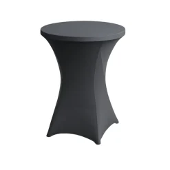 BRASQ Statafelrok Antraciet - Diameter 80cm - 74x110cm - Extra Stretch Voor Statafel