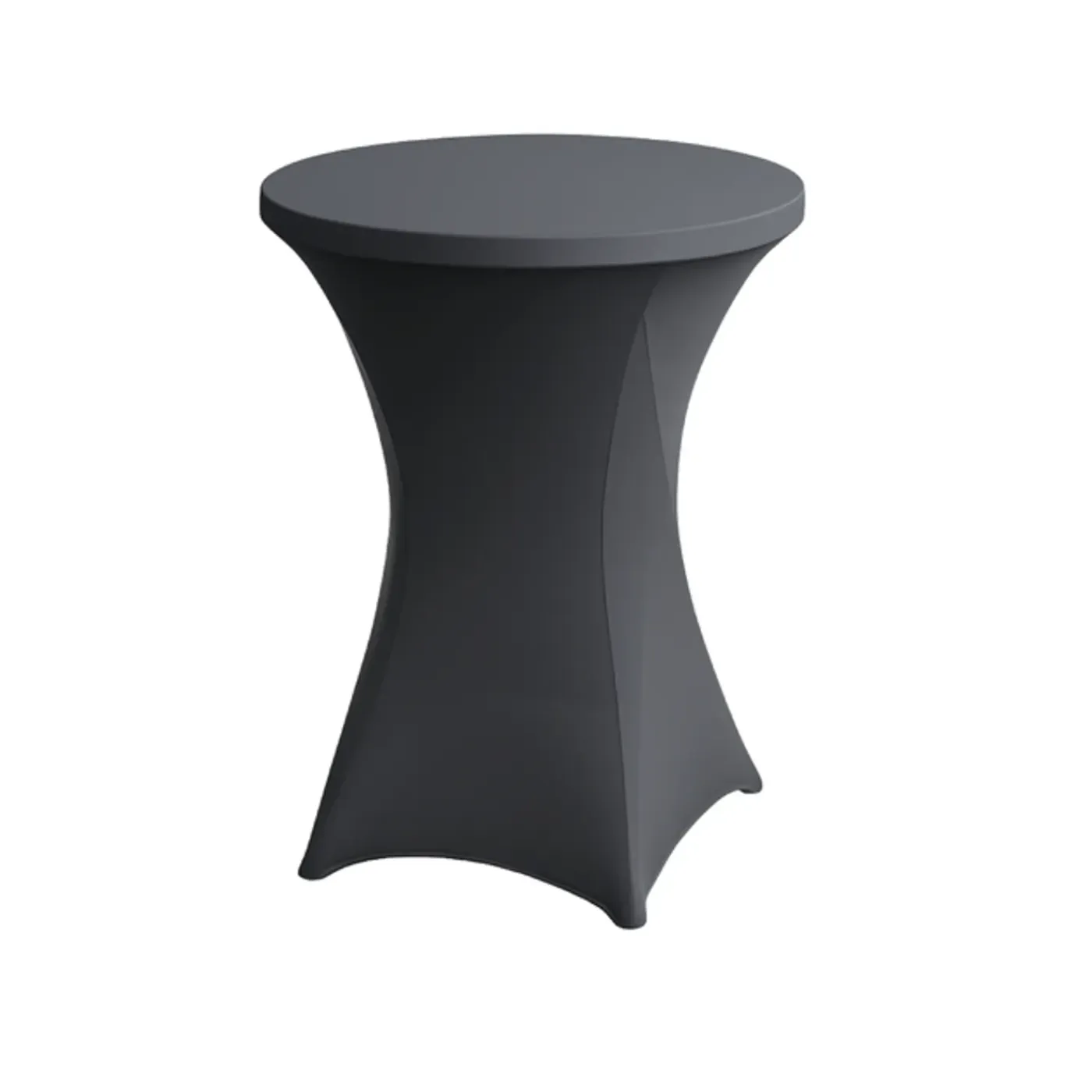 BRASQ Statafelrok Antraciet - Diameter 80cm - 74x110cm - Extra Stretch Voor Statafel