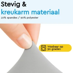 Brasq Statafelrok Grijs - Diameter 80cm - 74x110cm - Set Van 4 - Extra Stretch Voor Statafel