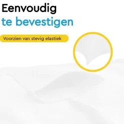BRASQ Statafelrok Wit - Diameter 80cm - 74x110cm - Set Van 2 - Extra Stretch Voor Statafel