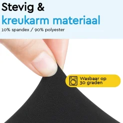 Brasq Statafelrok Zwart - Diameter 80cm - 74x110cm - Set Van 4 - Extra Stretch Voor Statafel