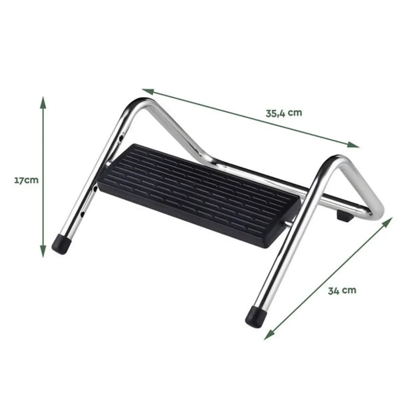 Brasq Voetensteun Metal Fr300 Ergonomisch Metaal Met Antislip