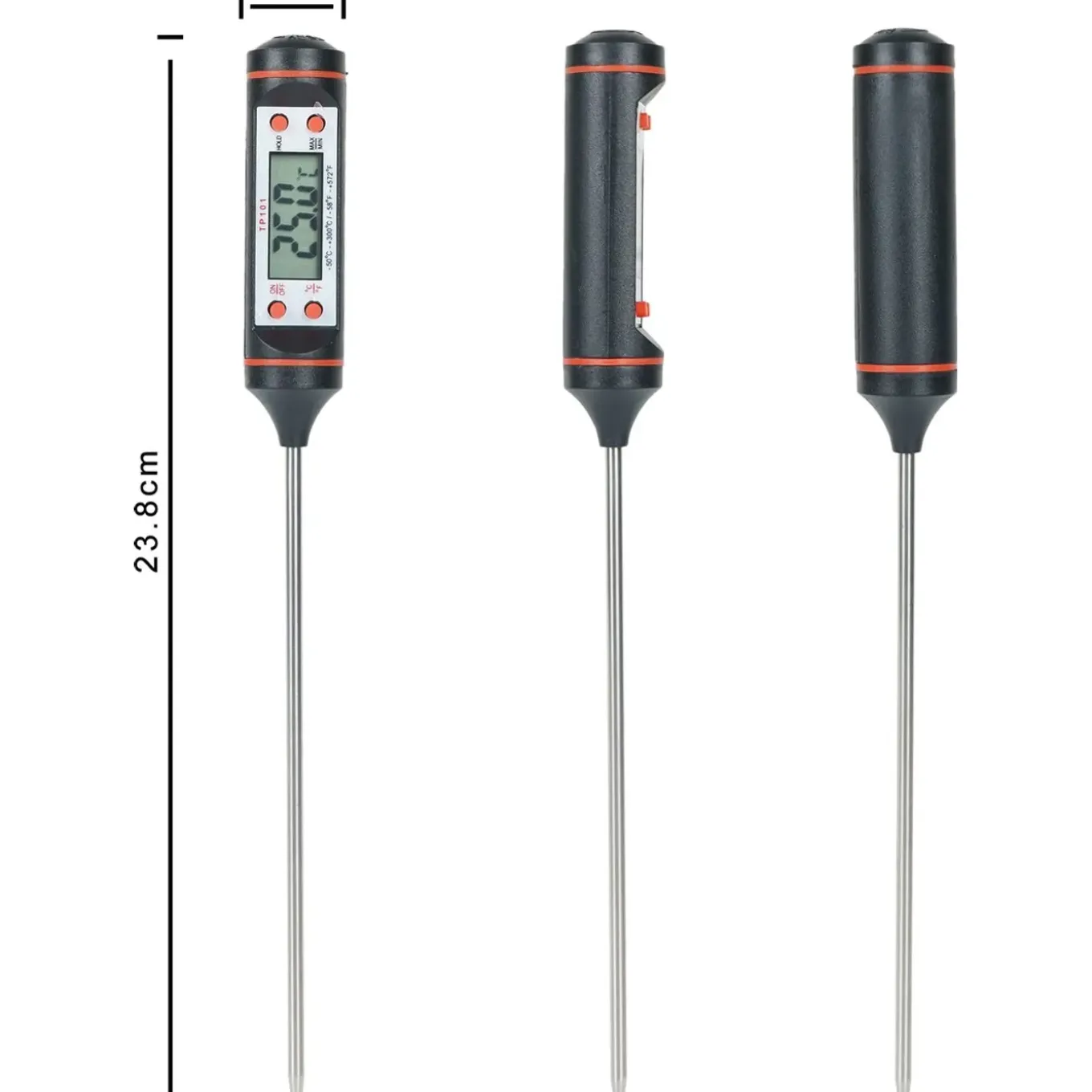Brauch Digitale Keukenthermometer TP200 - Vleesthermometer BBQ & Oven - RVS Sonde