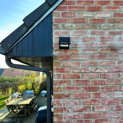 Breedstraler Solar Projector - Zwart - 8W - 850lm - Neutraal Wit - IP65 - met Bewegingssensor
