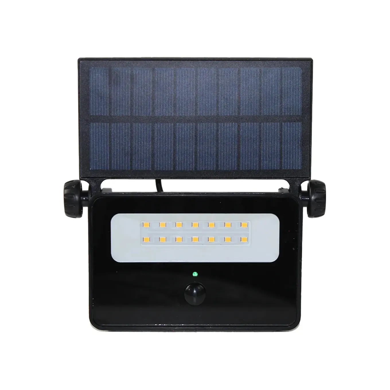 Breedstraler Solar Projector - Zwart - 8W - 850lm - Neutraal Wit - IP65 - met Bewegingssensor