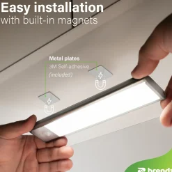 Brendz Kastverlichting - PIR sensor - USB-C - 20 cm - 3 kleurtemperaturen