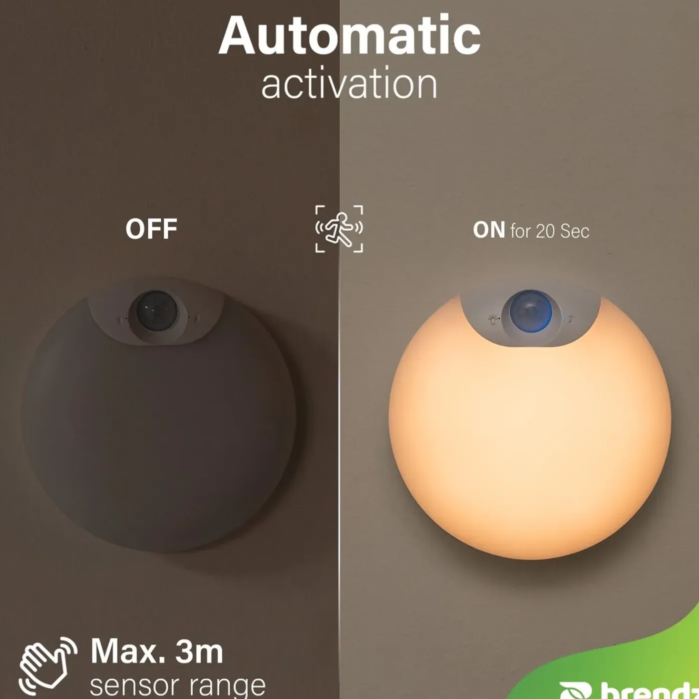 Brendz - Kastverlichting - USB-C Oplaadbaar - PIR Sensor