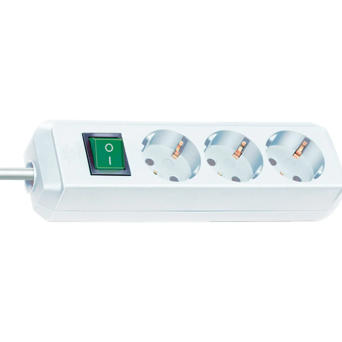 Brennenstuhl Eco-Line met schakelaar 3 stopcontacten wit 5 m H05VV-F 3G1,5