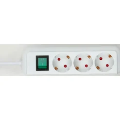 Brennenstuhl Eco-Line met schakelaar 3 stopcontacten wit 5 m H05VV-F 3G1,5
