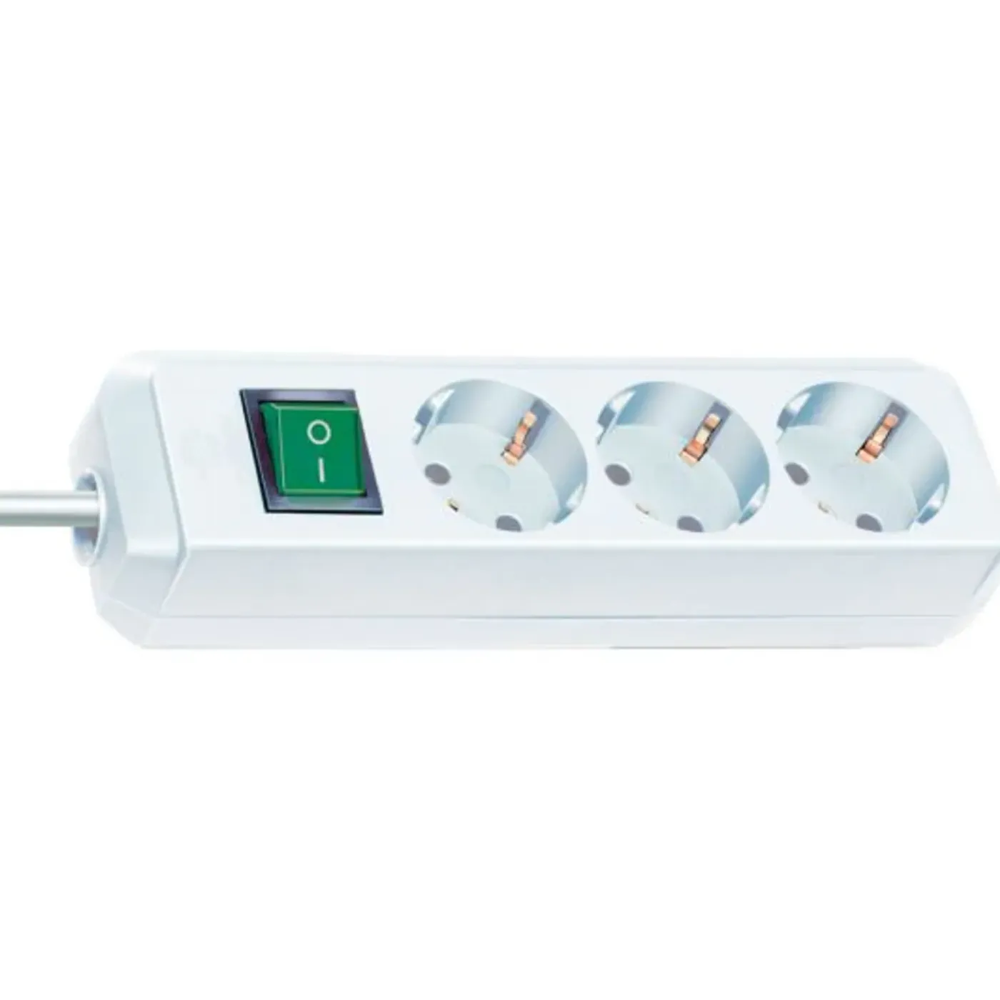 Brennenstuhl Eco-Line met schakelaar 3 stopcontacten wit 5 m H05VV-F 3G1,5