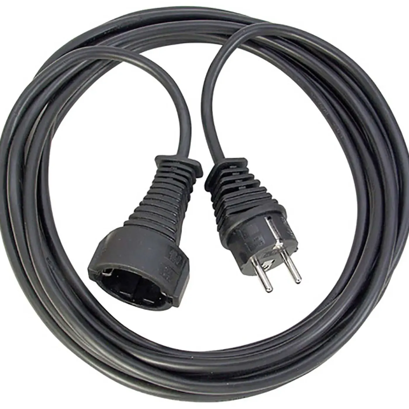 Brennenstuhl - Schuko Stroom Verlengkabel Schuko Male - Schuko Female 25.0 m Zwart