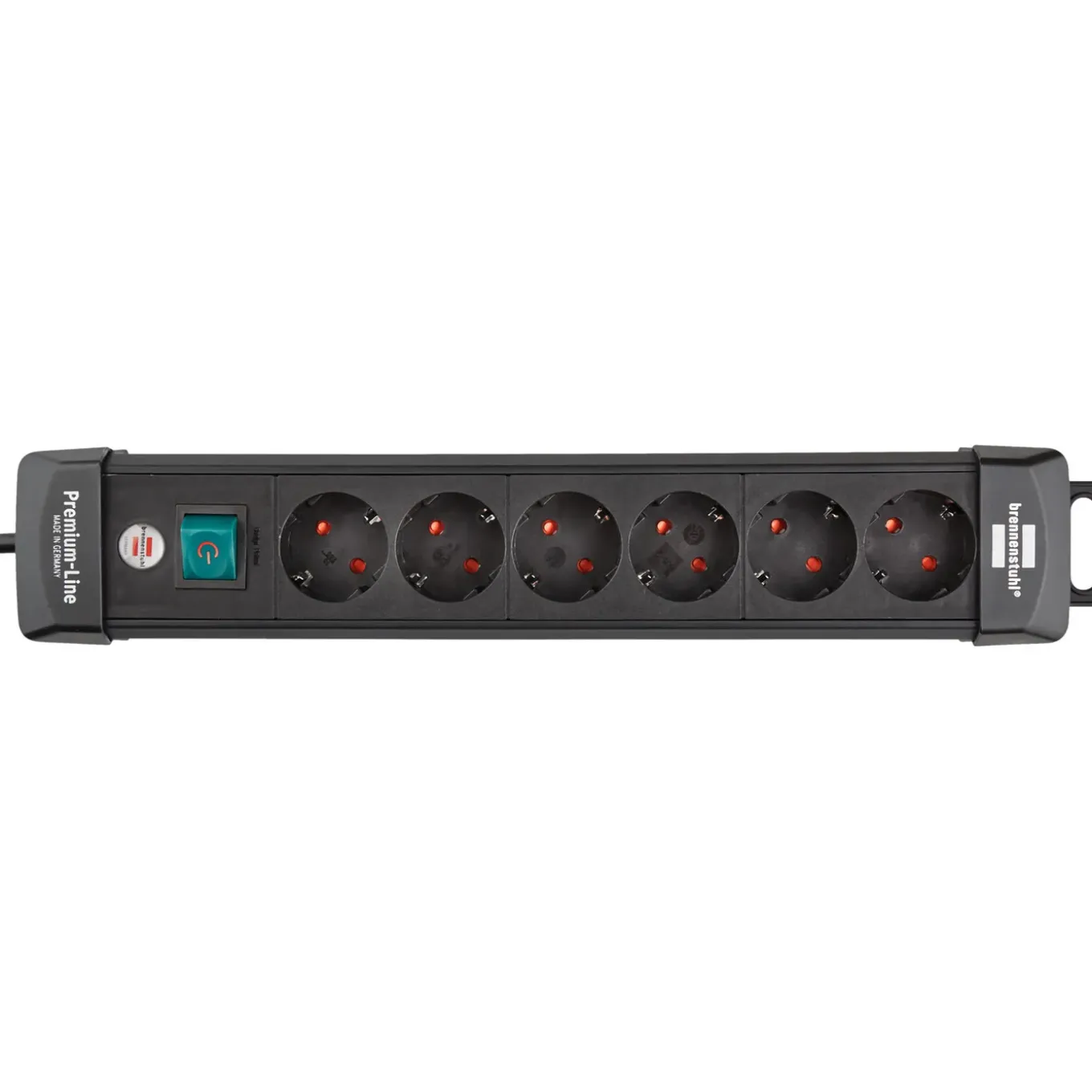 Brennenstuhl Stekkerdoos Premium-Line - 6-voudig - Zwart - 3m