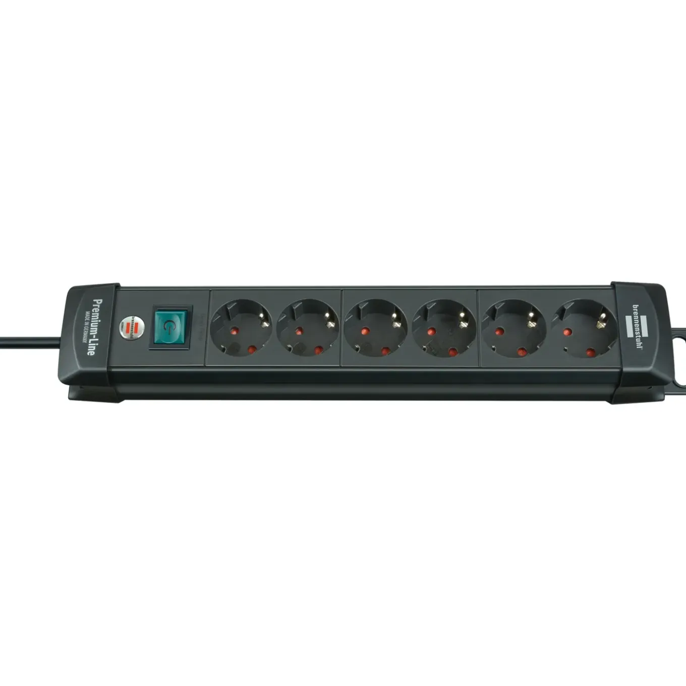 Brennenstuhl Stekkerdoos Premium-Line - 6-voudig - Zwart - 3m