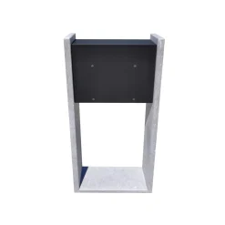 Brievenbus Gent - Natuursteen - Zwart - 45x100x18cm