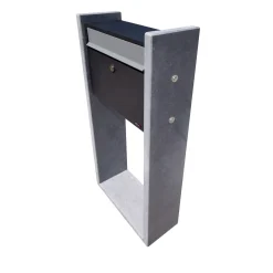 Brievenbus Gent - Natuursteen - Zwart - 45x100x18cm