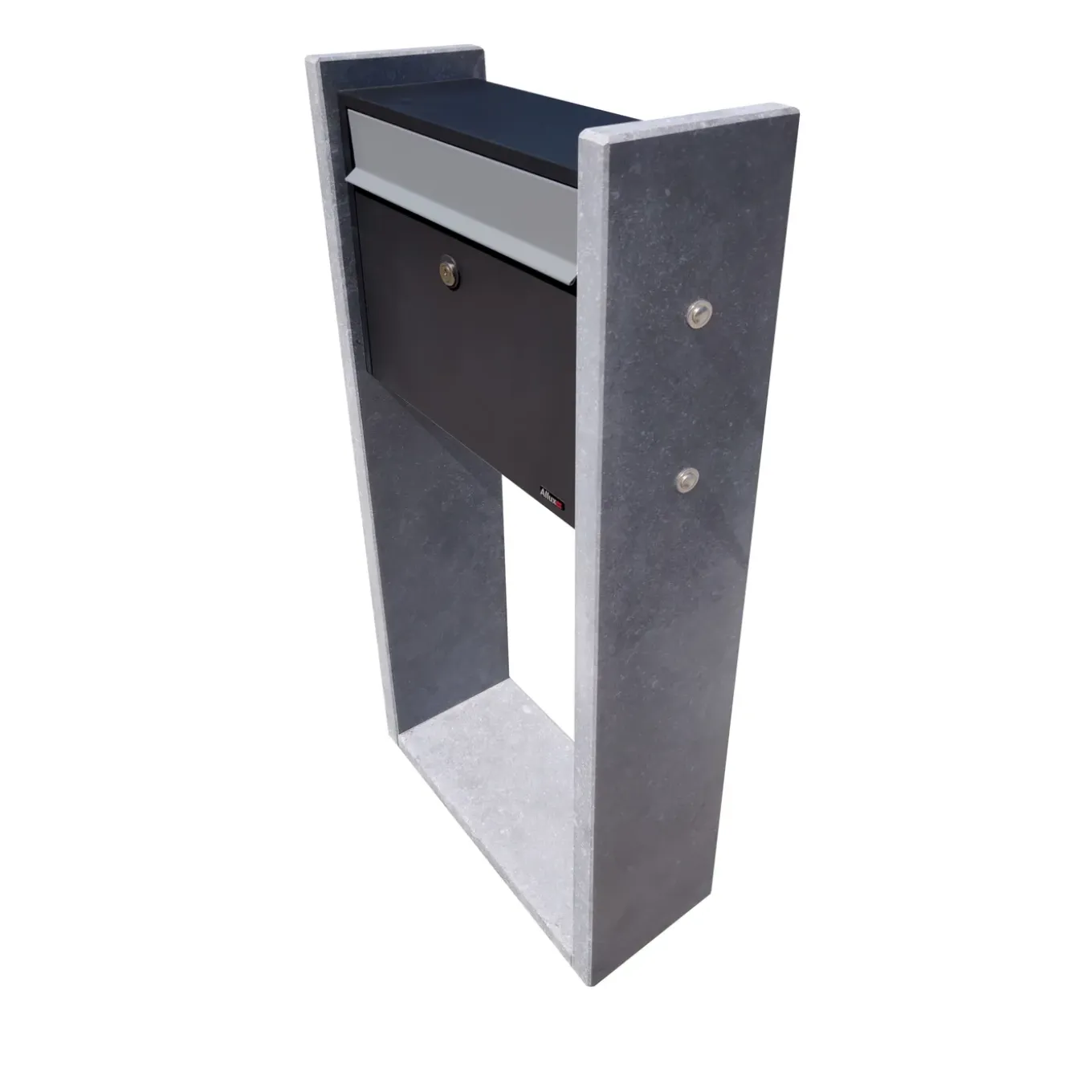 Brievenbus Gent - Natuursteen - Zwart - 45x100x18cm