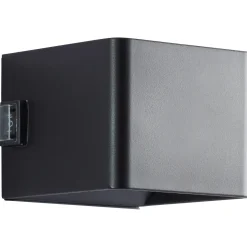 Brilliant Buitenwandlamp Iseo - Zwart - Warm Wit - 4W - met Sensor