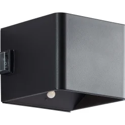 Brilliant Buitenwandlamp Iseo - Zwart - Warm Wit - 4W - met Sensor